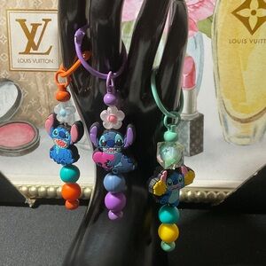 Colorful Stitch Keychain Set 3pc